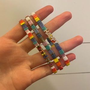 HAPPY bracelet stack